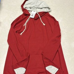 Women’s size L Ampersand Avenue basic doublehood sweatshirt.